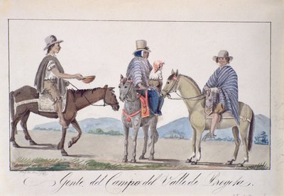 People from the Valley of Bogota, c.1840 by Joseph Pio Dominguez